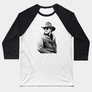 Hank Williams Jr /// Vintage  Design Baseball T-Shirt